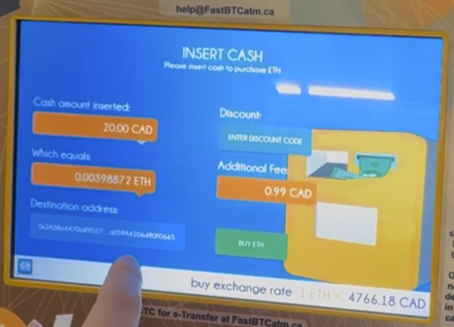 Before - Truncated wallet address